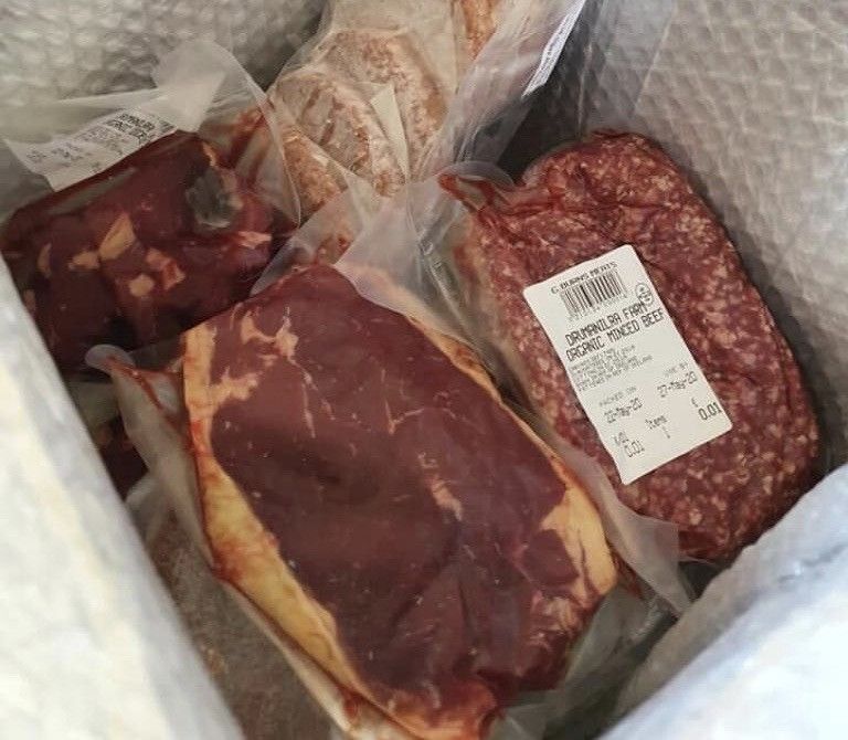 dexter beef products in box